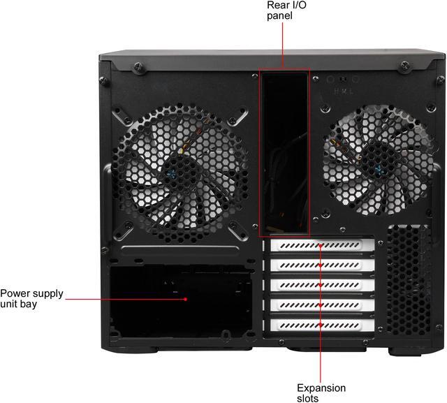 Alt view image 13 of 14 - Fractal Design Node 804 Black Window Aluminum/Steel Micro ATX Cube Computer Case
