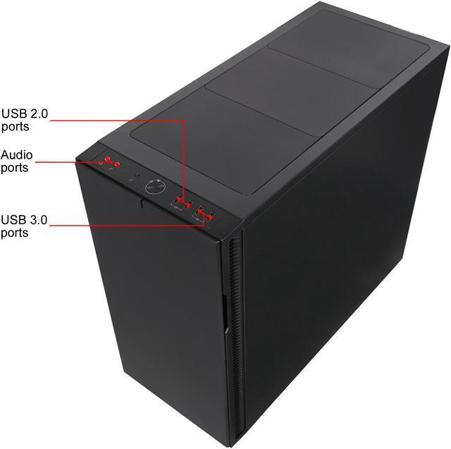 Alt view image 12 of 16 - Fractal Design Define R5 Black Silent ATX Midtower Computer Case