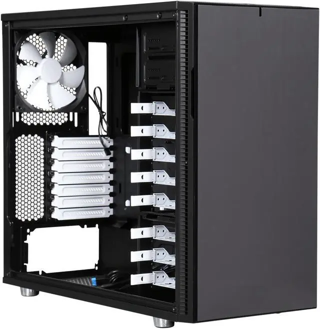 Alt view image 7 of 9 - Fractal Design Define R5 FD-CA-DEF-R5-TI Titanium ATX / Micro ATX Mid Tower Computer Case