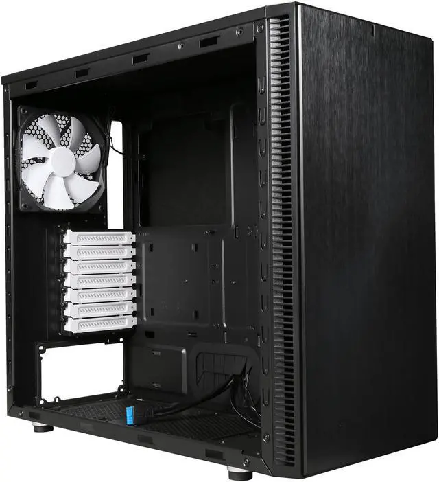 Alt view image 7 of 10 - Fractal Design Define S Black Window Silent ATX Midtower Computer Case