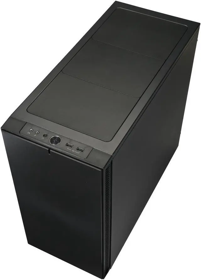 Alt view image 8 of 10 - Fractal Design Define S Black Window Silent ATX Midtower Computer Case