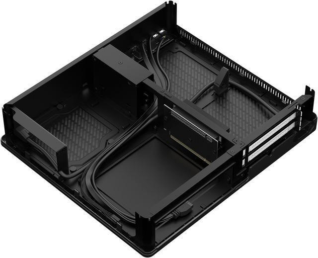 Alt view image 9 of 13 - Fractal Design Node 202 Black Slim Profile Mini-ITX Computer Case