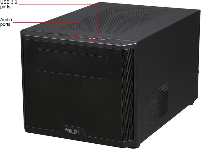 Alt view image 4 of 13 - Fractal Design Core 500 Black Mini-ITX Small Form Factor Computer Case