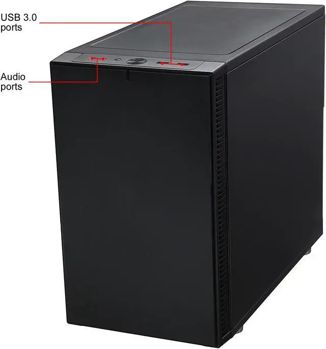 Alt view image 4 of 13 - Fractal Design Define Nano S Black Window Silent Mini-ITX Mini Tower Computer Case