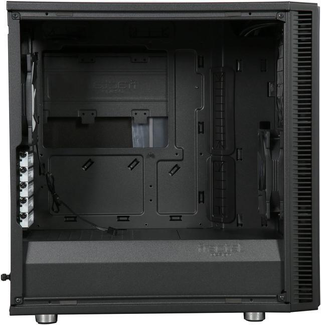Alt view image 8 of 11 - Fractal Design Define Mini C Black Silent Compact Micro ATX Mini Tower Computer Case