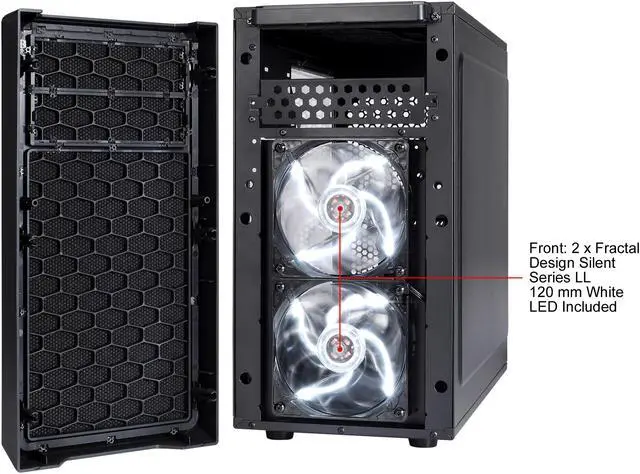 Alt view image 6 of 18 - Fractal Design Focus G Mini Black MicroATX Mid Tower Computer Case