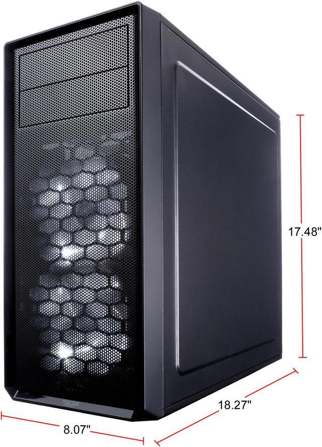 Alt view image 4 of 20 - Fractal Design Focus G Black ATX Mid Tower Computer Case