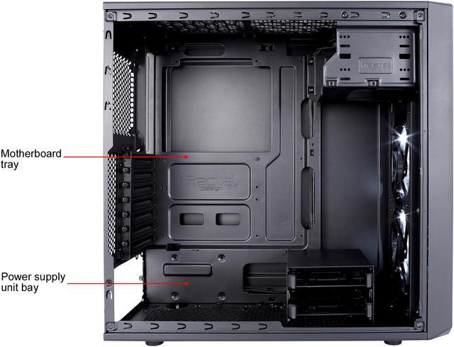 Alt view image 9 of 20 - Fractal Design Focus G Black ATX Mid Tower Computer Case