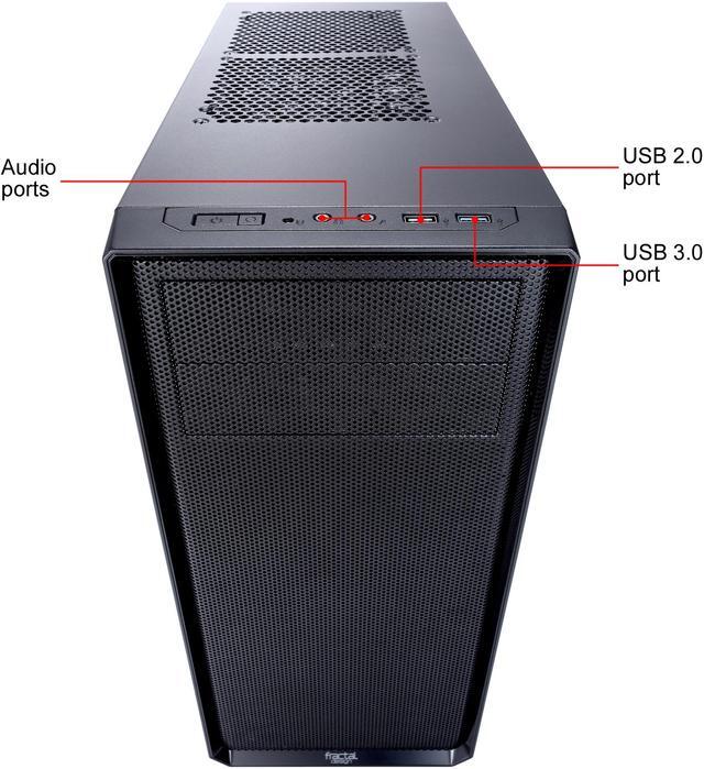 Alt view image 12 of 20 - Fractal Design Focus G Black ATX Mid Tower Computer Case