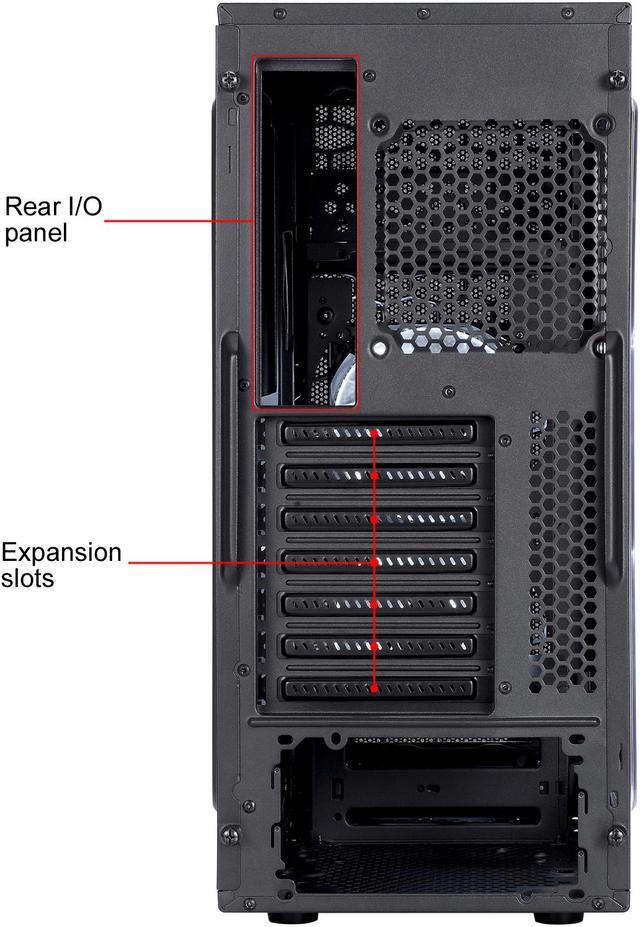 Alt view image 17 of 20 - Fractal Design Focus G Black ATX Mid Tower Computer Case