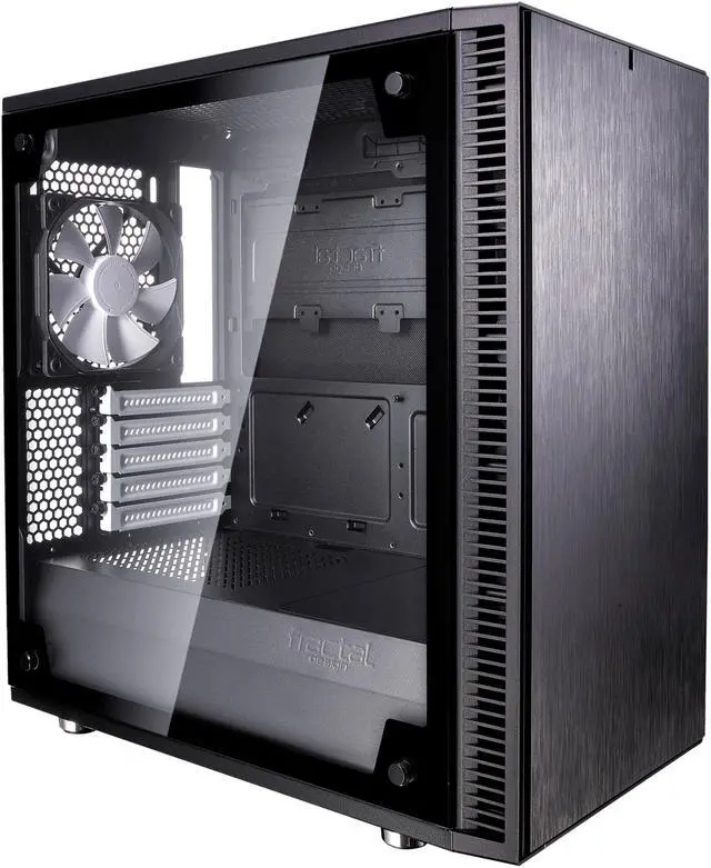 Alt view image 6 of 20 - Fractal Design Define Mini C TG Black Tempered Glass Window Silent Compact Micro ATX Mini Tower Computer Case