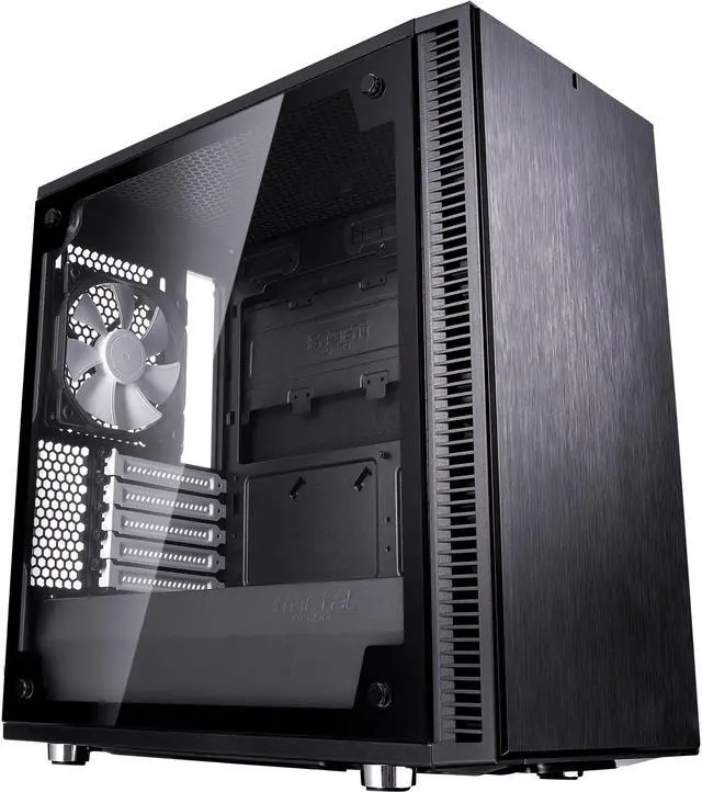 Main image of Fractal Design Define Mini C TG Black Tempered Glass Window Silent Compact Micro ATX Mini Tower Computer Case