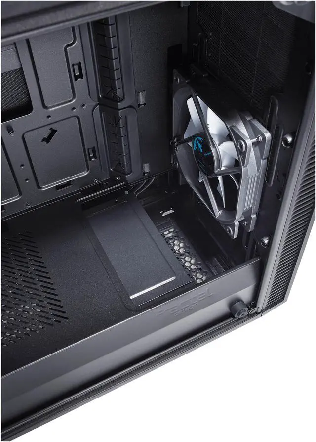 Alt view image 17 of 20 - Fractal Design Define Mini C TG Black Tempered Glass Window Silent Compact Micro ATX Mini Tower Computer Case