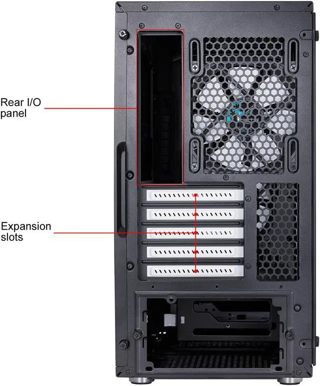 Alt view image 19 of 20 - Fractal Design Define Mini C TG Black Tempered Glass Window Silent Compact Micro ATX Mini Tower Computer Case