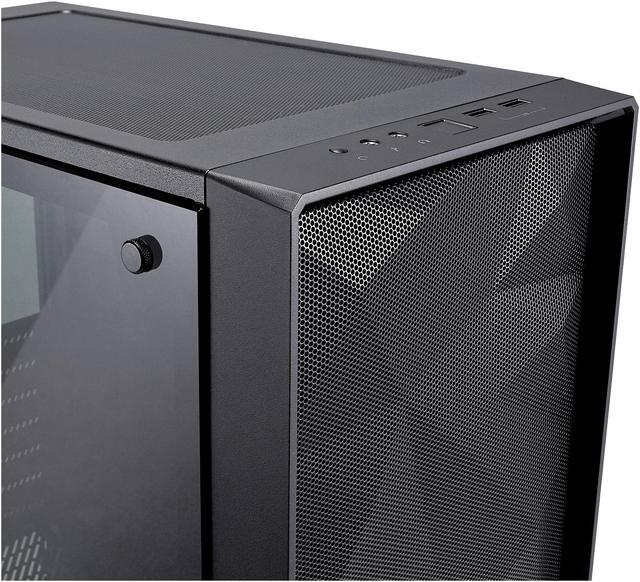 Alt view image 9 of 20 - Fractal Design Meshify C Black ATX High-Airflow Compact Dark Tint Tempered Glass Window Mid Tower Computer Case