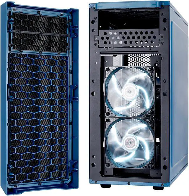Alt view image 9 of 19 - Fractal Design Focus G Petrol Blue ATX Mid Tower Computer Case