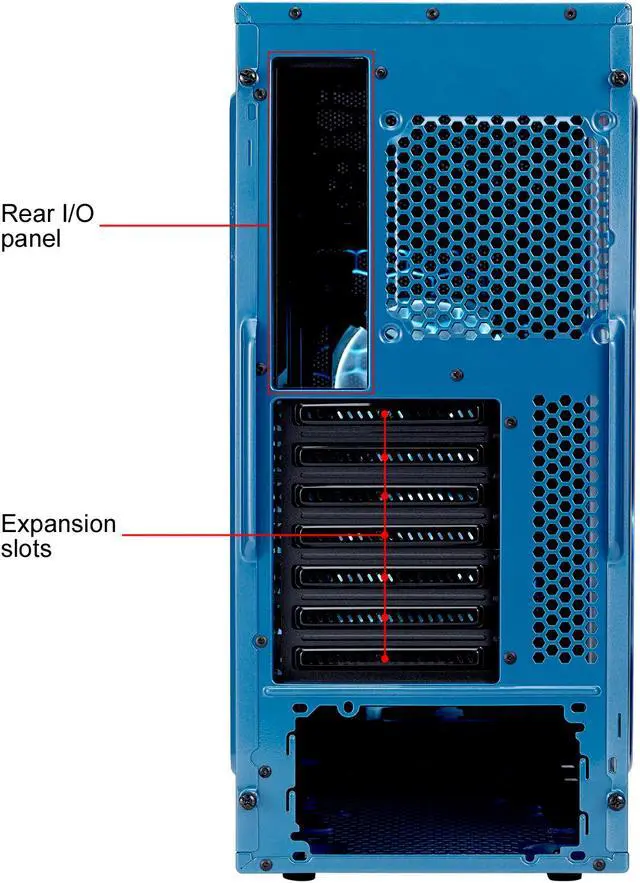 Alt view image 16 of 19 - Fractal Design Focus G Petrol Blue ATX Mid Tower Computer Case