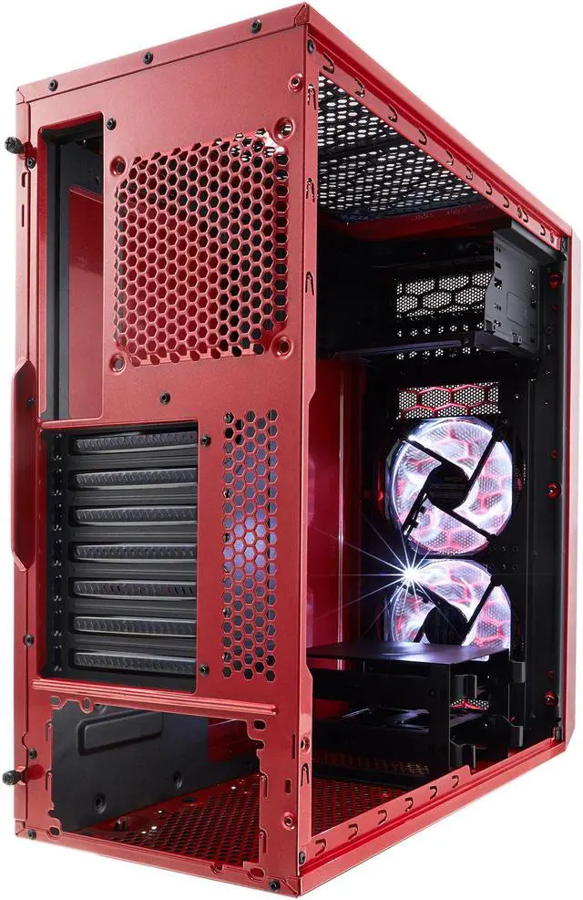 Alt view image 17 of 19 - Fractal Design Focus G Mystic Red ATX Mid Tower Computer Case