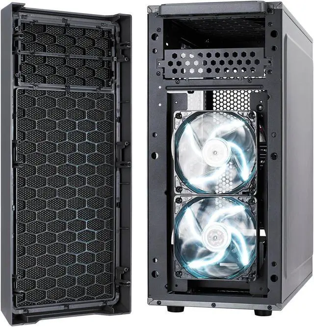 Alt view image 5 of 19 - Fractal Design Focus G Gunmetal Gray ATX Mid Tower Computer Case
