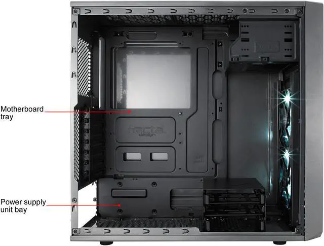Alt view image 10 of 19 - Fractal Design Focus G Gunmetal Gray ATX Mid Tower Computer Case