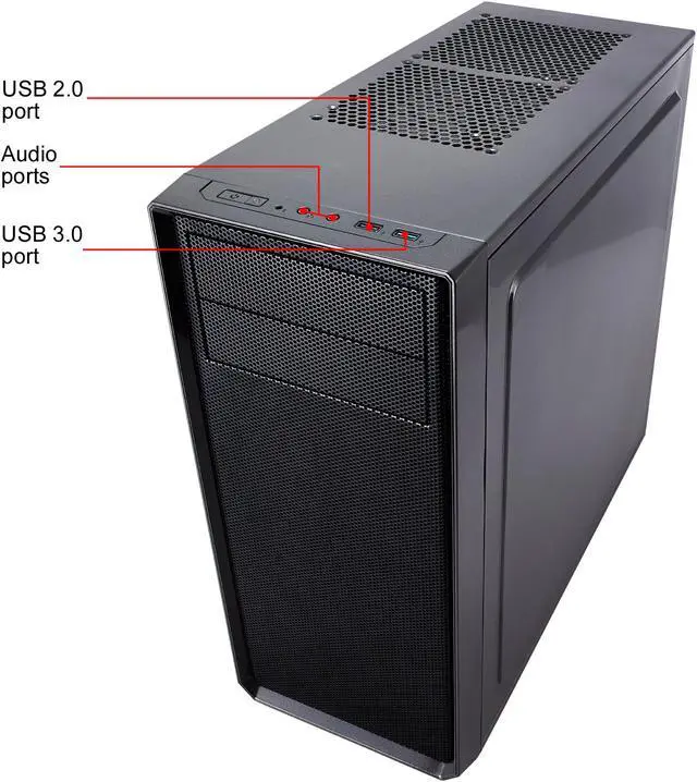 Alt view image 12 of 19 - Fractal Design Focus G Gunmetal Gray ATX Mid Tower Computer Case