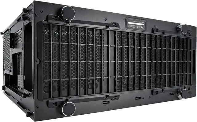 Alt view image 15 of 20 - Fractal Design Define R6 Blackout Brushed Aluminum/Steel ATX Silent Modular Tempered Glass Window Mid Tower Computer Case