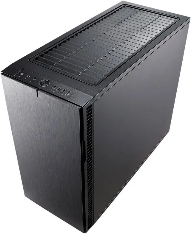 Alt view image 5 of 20 - Fractal Design Define R6 Black Brushed Aluminum/Steel ATX Silent Modular Tempered Glass Window Mid Tower Computer Case