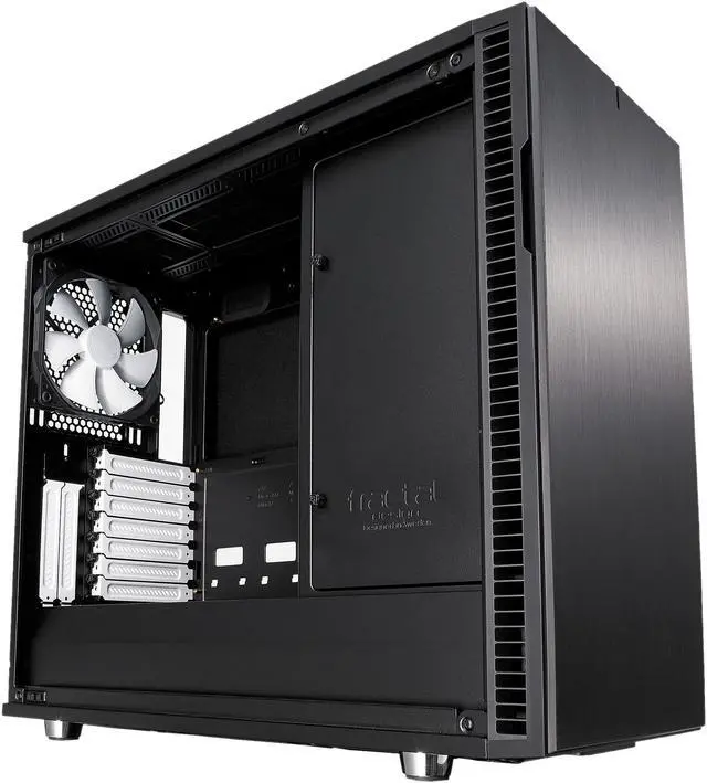Alt view image 2 of 20 - Fractal Design Define R6 Black Brushed Aluminum/Steel ATX Silent Modular Tempered Glass Window Mid Tower Computer Case