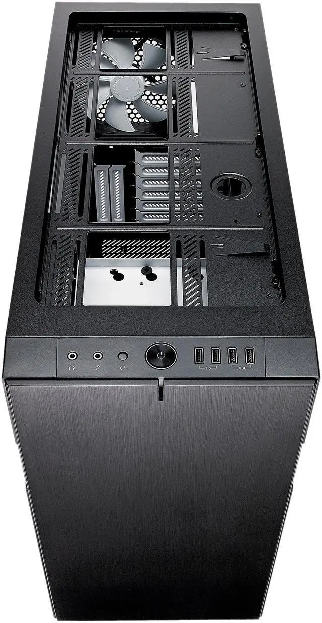 Alt view image 13 of 20 - Fractal Design Define R6 Black Brushed Aluminum/Steel ATX Silent Modular Tempered Glass Window Mid Tower Computer Case