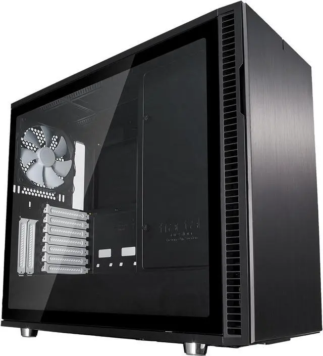 Main image of Fractal Design Define R6 Black Brushed Aluminum/Steel ATX Silent Modular Tempered Glass Window Mid Tower Computer Case