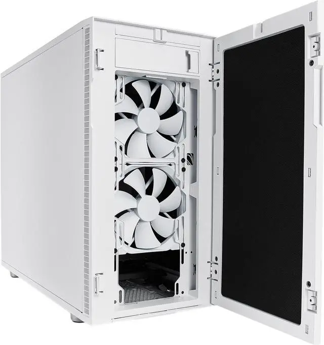 Alt view image 11 of 20 - Fractal Design Define R6 White Brushed Aluminum/Steel ATX Silent Modular Mid Tower Computer Case