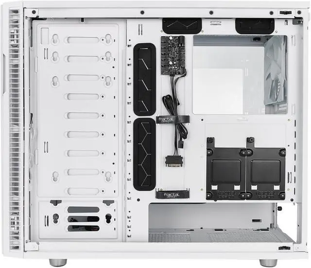 Alt view image 18 of 20 - Fractal Design Define R6 White Brushed Aluminum/Steel ATX Silent Modular Mid Tower Computer Case