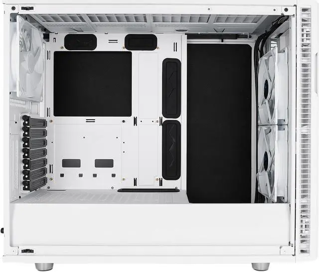 Alt view image 17 of 20 - Fractal Design Define R6 White Brushed Aluminum/Steel ATX Silent Modular Mid Tower Computer Case