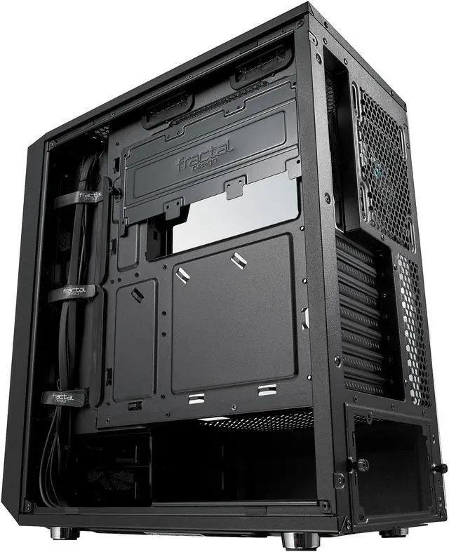 Alt view image 19 of 20 - Fractal Design Meshify C Black ATX High-Airflow Compact Light Tint Tempered Glass Mid Tower Computer Case