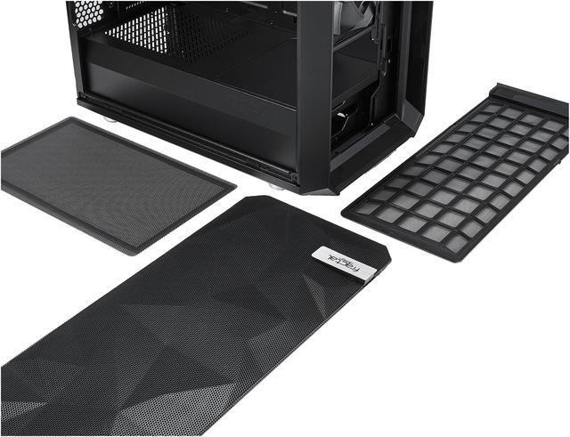 Alt view image 14 of 20 - Fractal Design Meshify C Black ATX High-Airflow Compact Mid Tower Computer Case