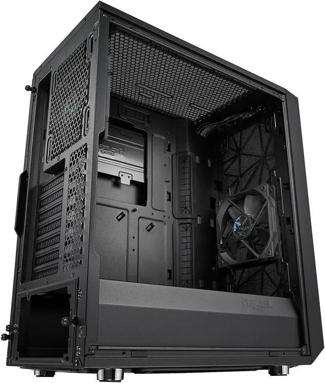Alt view image 20 of 20 - Fractal Design Meshify C Black ATX High-Airflow Compact Mid Tower Computer Case