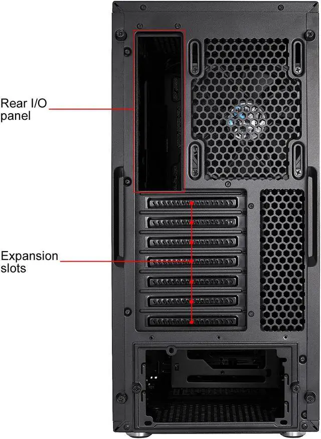 Alt view image 19 of 20 - Fractal Design Meshify C Black ATX High-Airflow Compact Mid Tower Computer Case