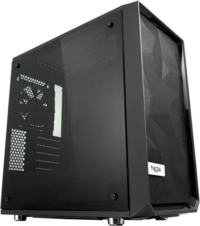 Main image of Fractal Design Meshify C Mini Black Micro ATX High-Airflow Compact Tinted Tempered Glass Window Mid Tower Computer Case