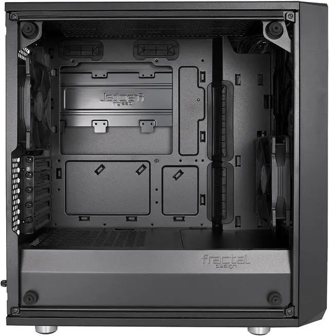 Alt view image 7 of 19 - Fractal Design Meshify C Mini Black Micro ATX High-Airflow Compact Tinted Tempered Glass Window Mid Tower Computer Case