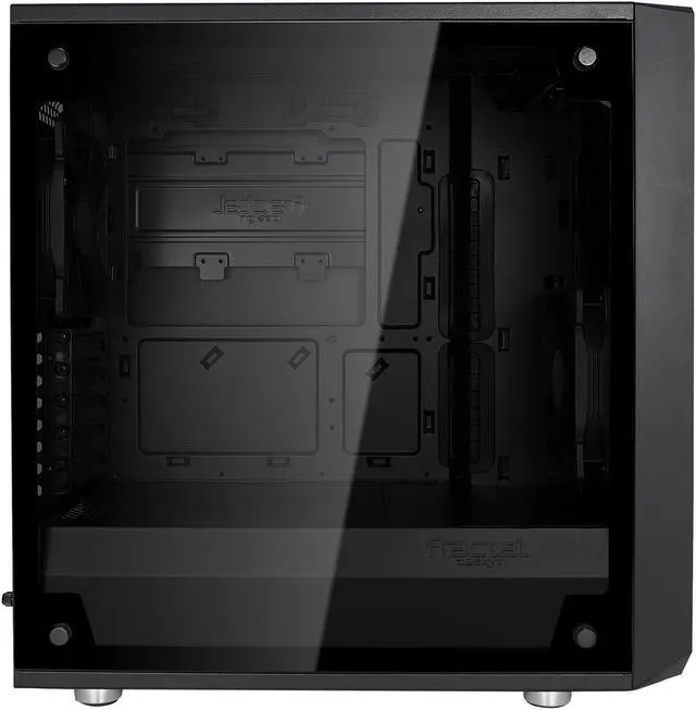 Alt view image 6 of 19 - Fractal Design Meshify C Mini Black Micro ATX High-Airflow Compact Tinted Tempered Glass Window Mid Tower Computer Case