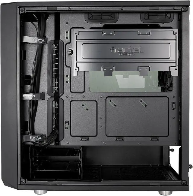 Alt view image 9 of 19 - Fractal Design Meshify C Mini Black Micro ATX High-Airflow Compact Tinted Tempered Glass Window Mid Tower Computer Case