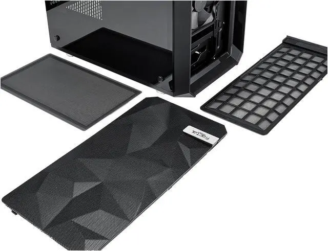 Alt view image 18 of 19 - Fractal Design Meshify C Mini Black Micro ATX High-Airflow Compact Tinted Tempered Glass Window Mid Tower Computer Case