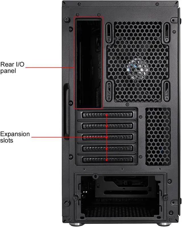 Alt view image 16 of 19 - Fractal Design Meshify C Mini Black Micro ATX High-Airflow Compact Tinted Tempered Glass Window Mid Tower Computer Case