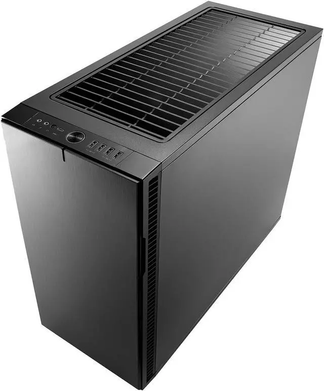 Alt view image 5 of 20 - Fractal Design Define R6 USB-C Black Brushed Aluminum/Steel ATX Silent Modular Mid Tower Computer Case