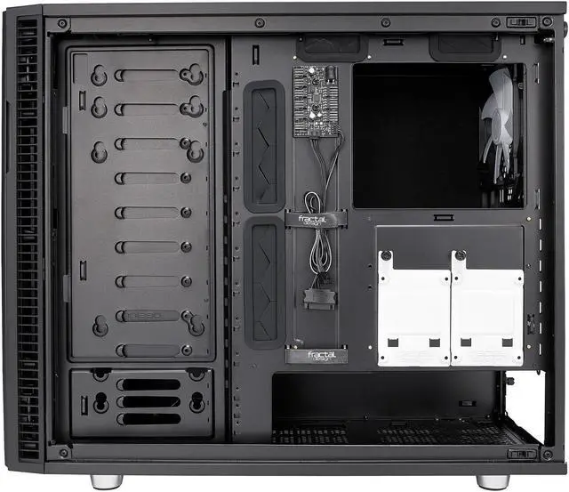 Alt view image 14 of 20 - Fractal Design Define R6 USB-C Black Brushed Aluminum/Steel ATX Silent Modular Mid Tower Computer Case