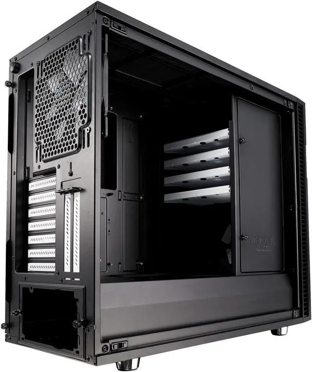 Alt view image 17 of 20 - Fractal Design Define R6 USB-C Black Brushed Aluminum/Steel ATX Silent Modular Mid Tower Computer Case