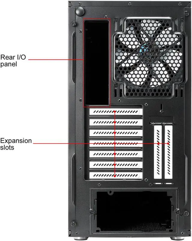 Alt view image 18 of 20 - Fractal Design Define R6 USB-C Black Brushed Aluminum/Steel ATX Silent Modular Mid Tower Computer Case