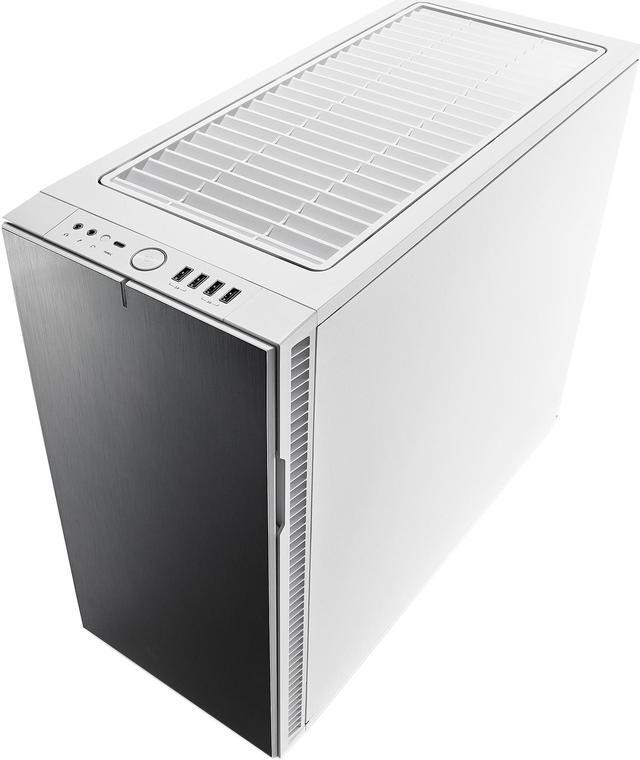 Alt view image 11 of 20 - Fractal Design Define R6 USB-C White Brushed Aluminum/Steel ATX Silent Modular Mid Tower Computer Case