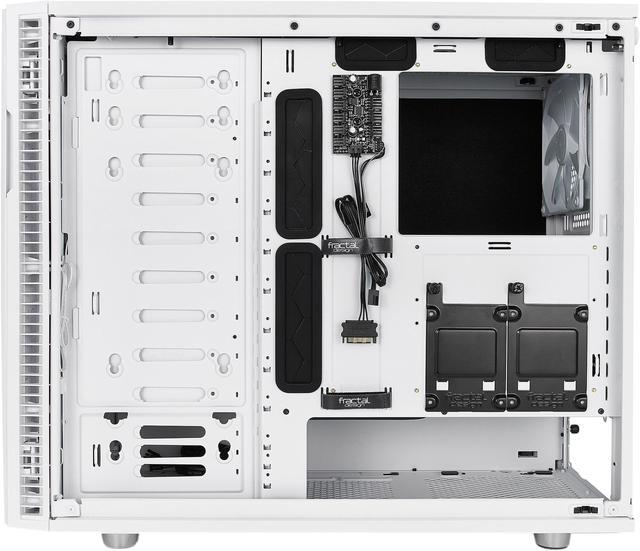 Alt view image 6 of 20 - Fractal Design Define R6 USB-C White Brushed Aluminum/Steel ATX Silent Modular Mid Tower Computer Case