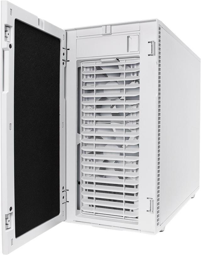 Alt view image 15 of 20 - Fractal Design Define R6 USB-C White Brushed Aluminum/Steel ATX Silent Modular Mid Tower Computer Case